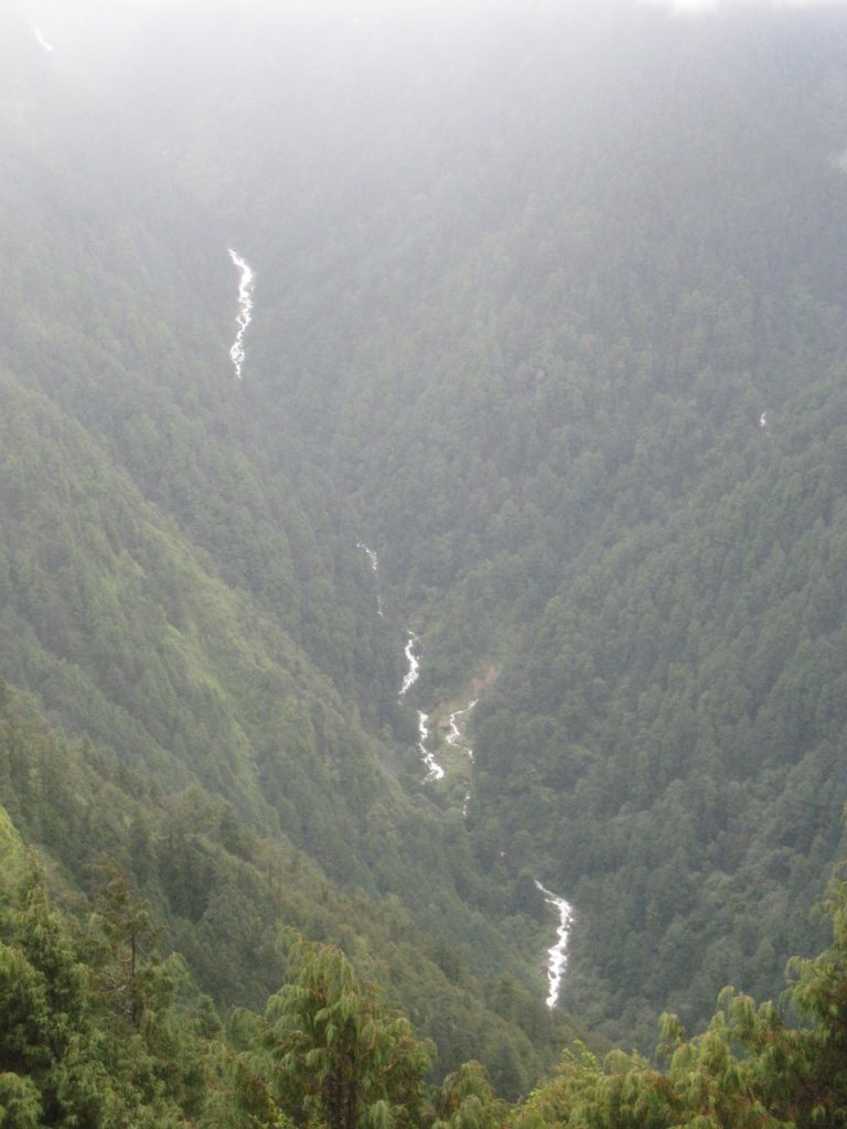 トリスリ川に流れ込む渓流 2008 ランタン・トレッキング